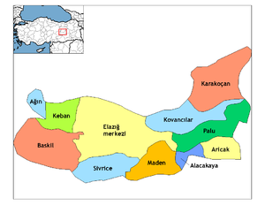 Baskil ilçesi köylerinin toplu nüfus ve uzaklık listesi