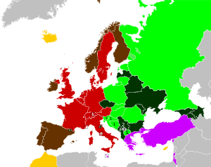 Eurovision Şarkı Yarışması'nda ülkeler listesi